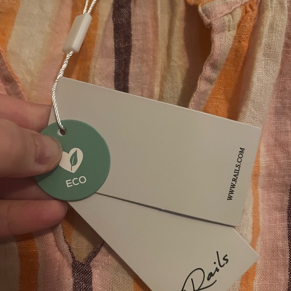 Rails Orange and Pink Sleeveless Tank Top - Picture 3 of 3